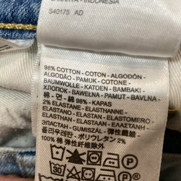 Levi's 510 Light Blue Jeans Skinny Size 29 - Picture 14 of 15